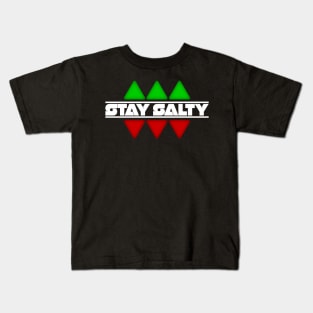 Stay Salty, Blank Dice Kids T-Shirt